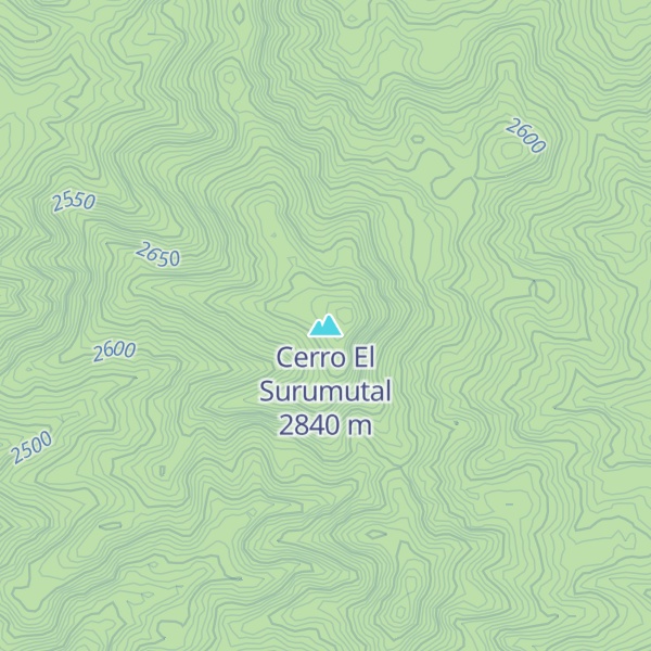 Map of Cerro El Surumutal
