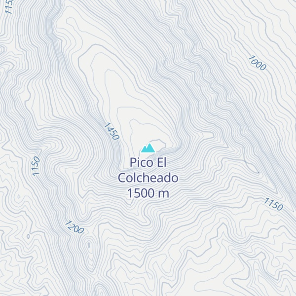 Map of Pico El Colcheado