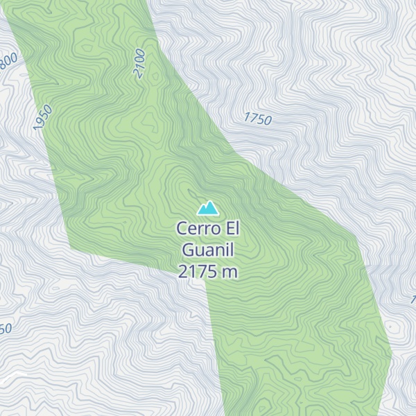 Map of Cerro El Guanil