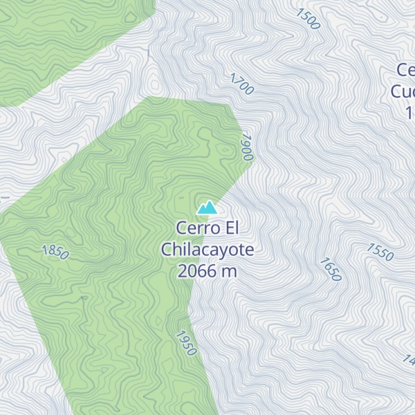 Map of Cerro El Chilacayote