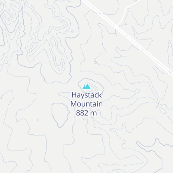 Map of Haystack Mountain