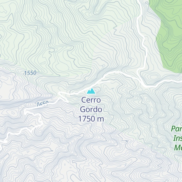 Map of Cerro Gordo