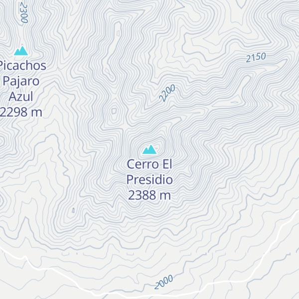 Map of Cerro El Presidio