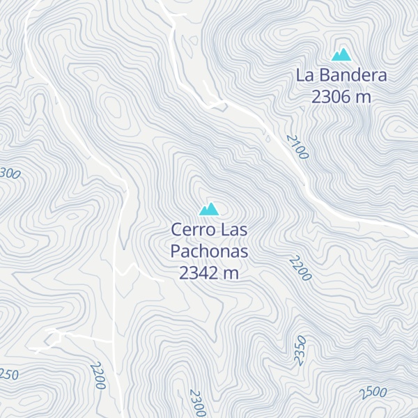 Map of Cerro Las Pachonas