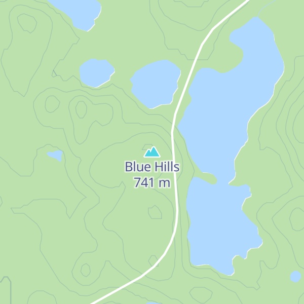 Map of Blue Hills