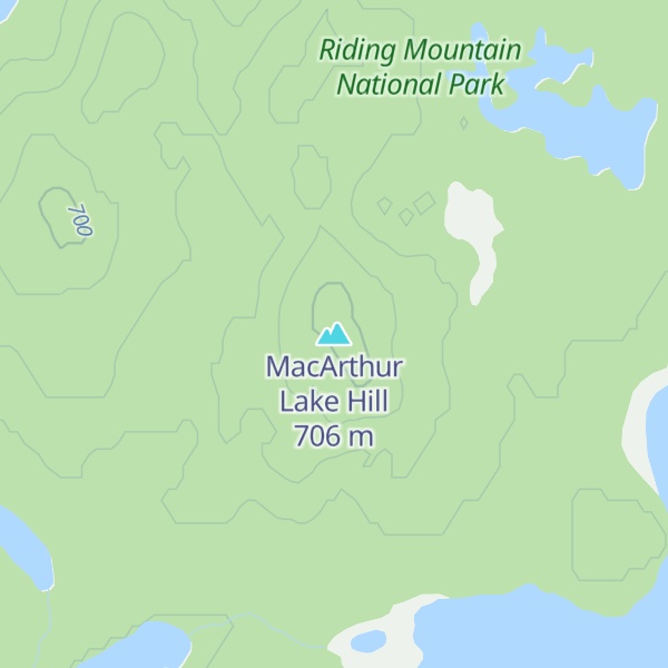 Map of MacArthur Lake Hill