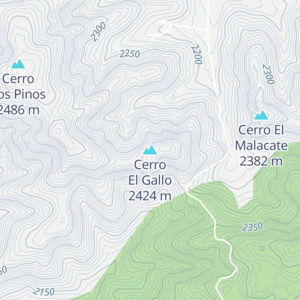 Map of Cerro El Gallo