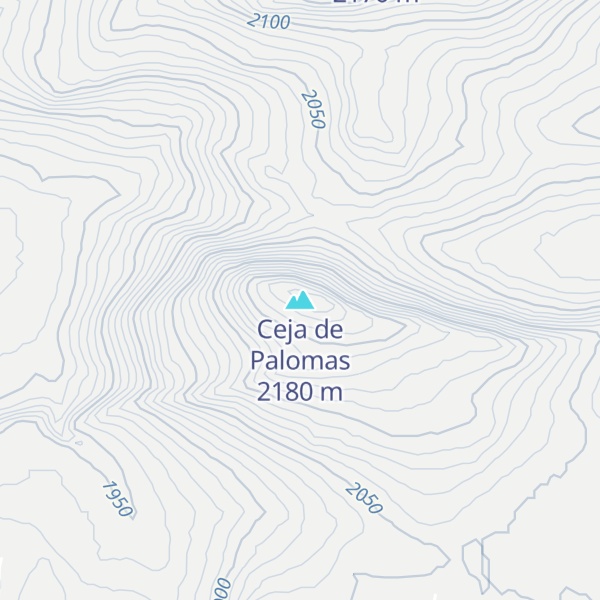 Map of Ceja de Palomas