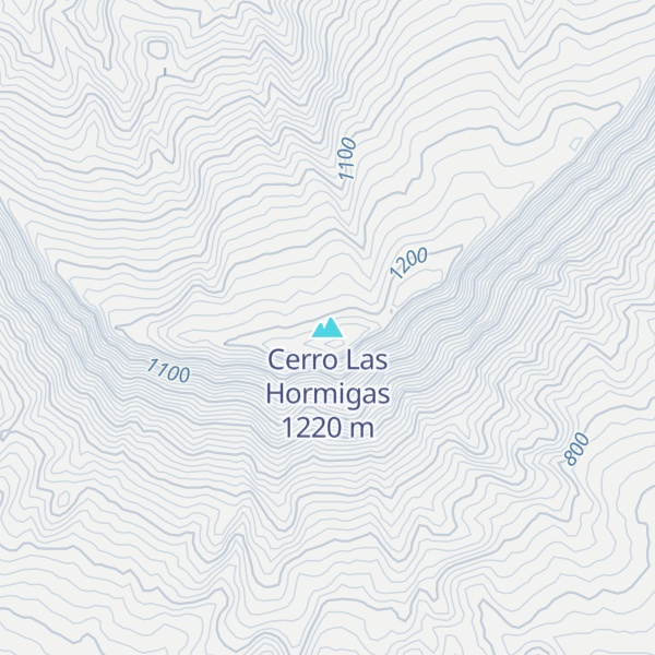 Map of Cerro Las Hormigas