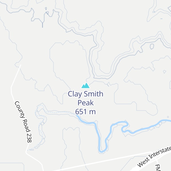 Map of Clay Smith Peak