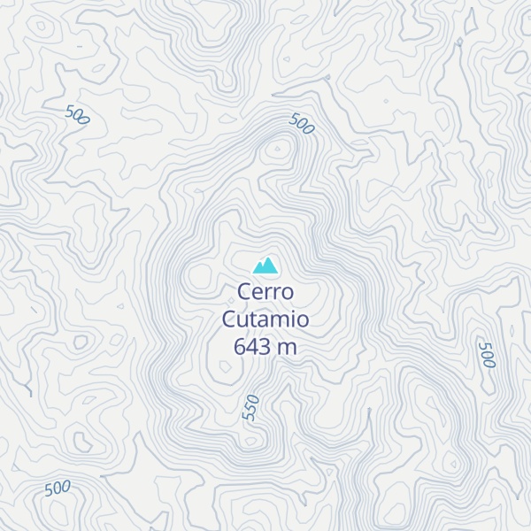 Map of Cerro Cutamio