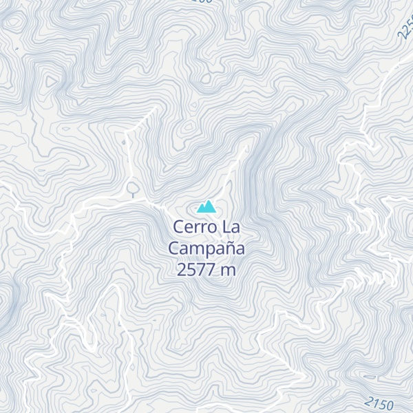 Map of Cerro La Campaña