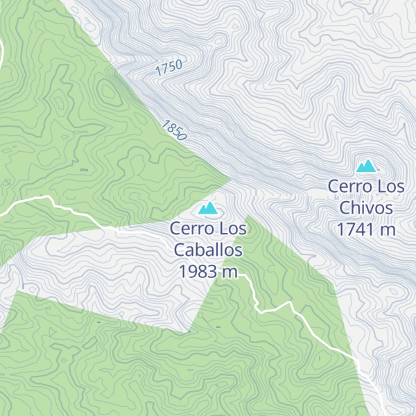 Map of Cerro Los Caballos