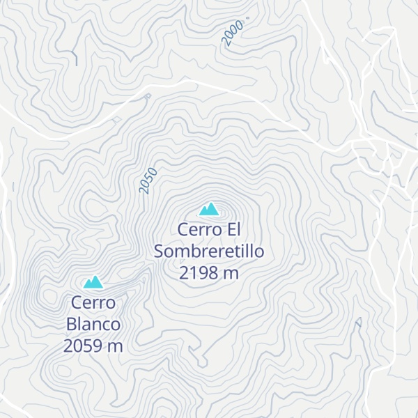 Map of Cerro El Sombreretillo