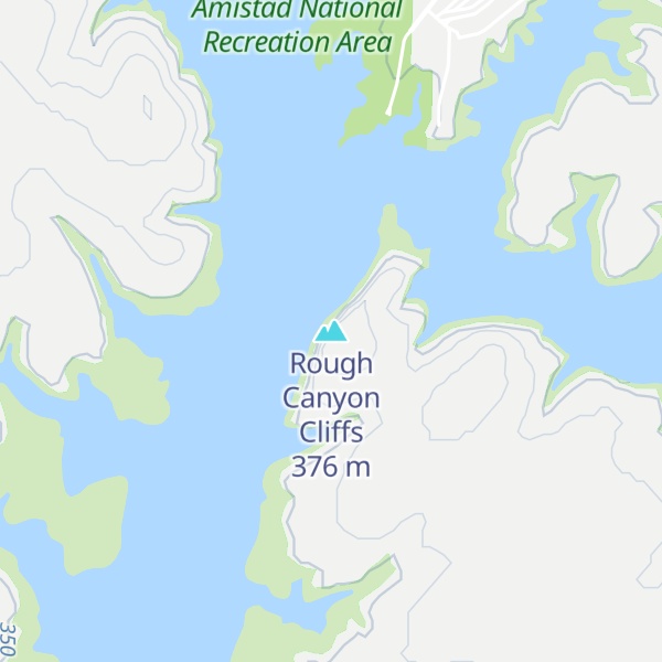 Map of Rough Canyon Cliffs
