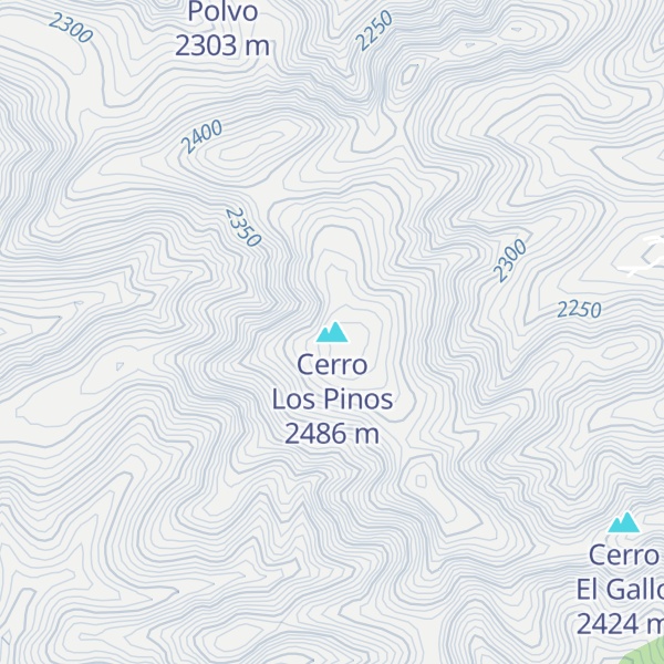Map of Cerro Los Pinos