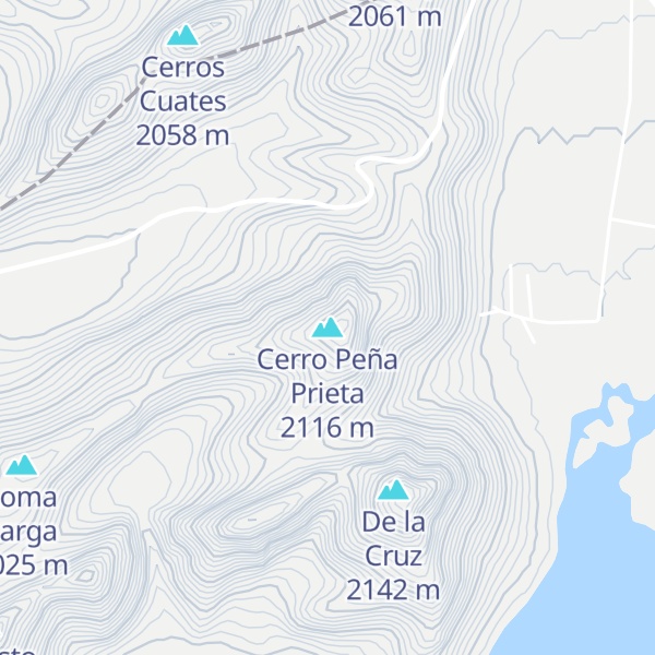 Map of Cerro Peña Prieta