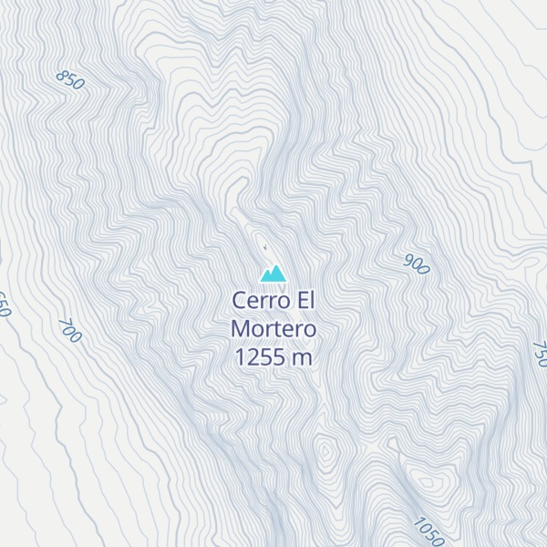 Map of Cerro El Mortero