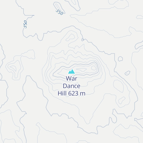 Map of War Dance Hill