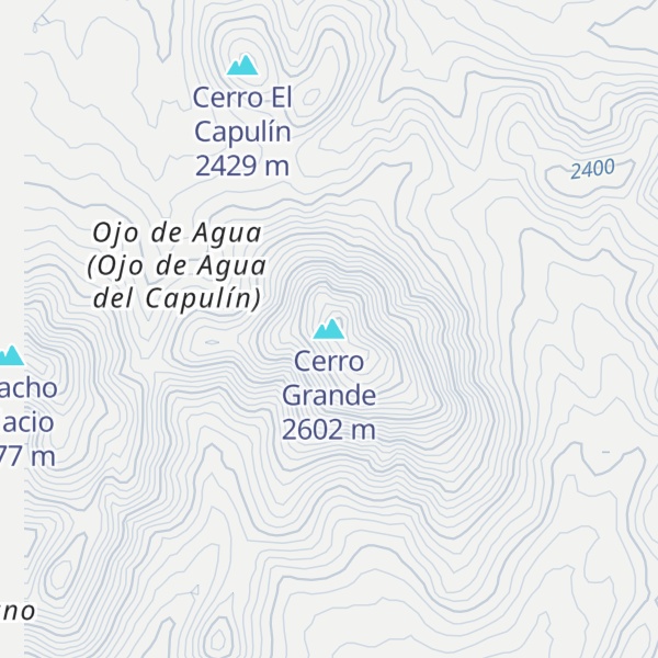 Map of Cerro Grande