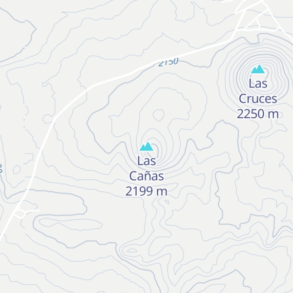 Map of Las Cañas