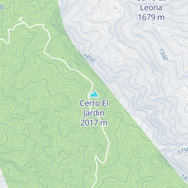 Map of Cerro El Jardin