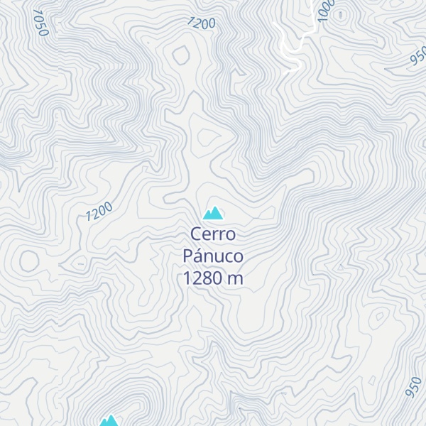 Map of Cerro Pánuco