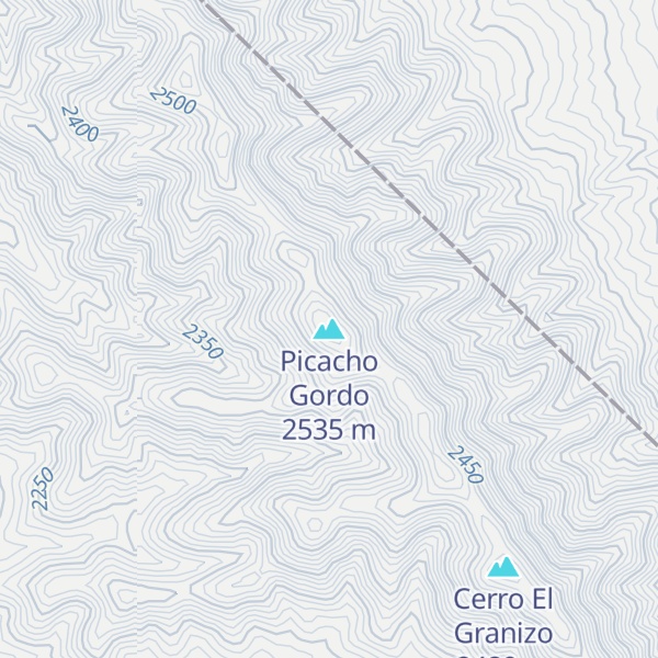 Map of Picacho Gordo