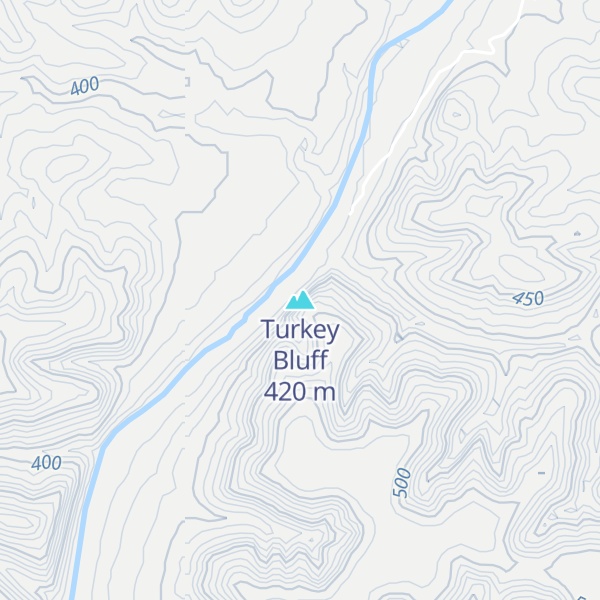 Map of Turkey Bluff