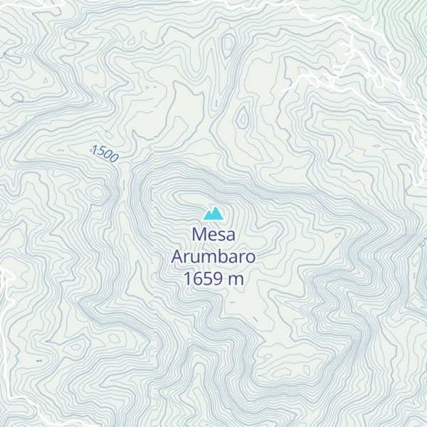 Map of Mesa Arumbaro
