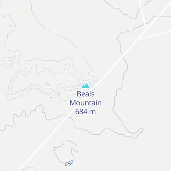 Map of Beals Mountain