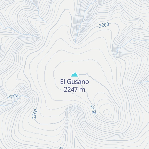 Map of El Gusano