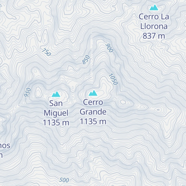 Map of Cerro Grande