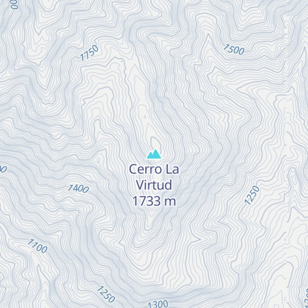 Map of Cerro La Virtud