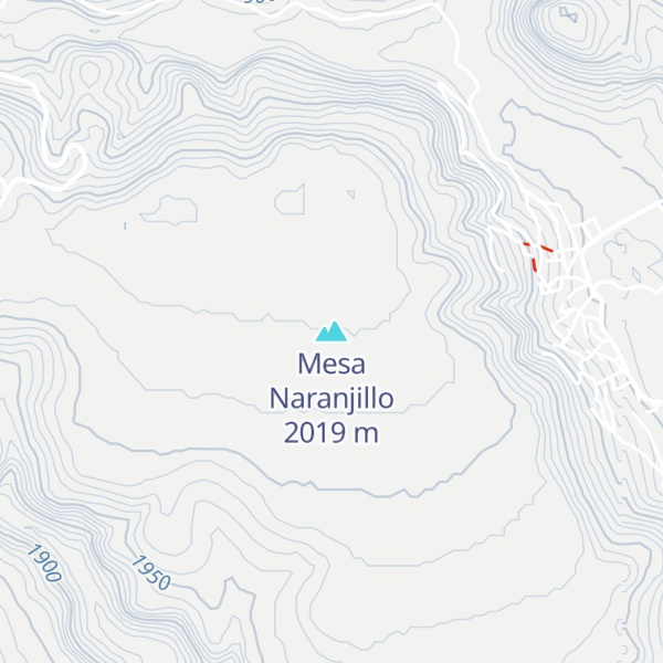 Map of Mesa Naranjillo