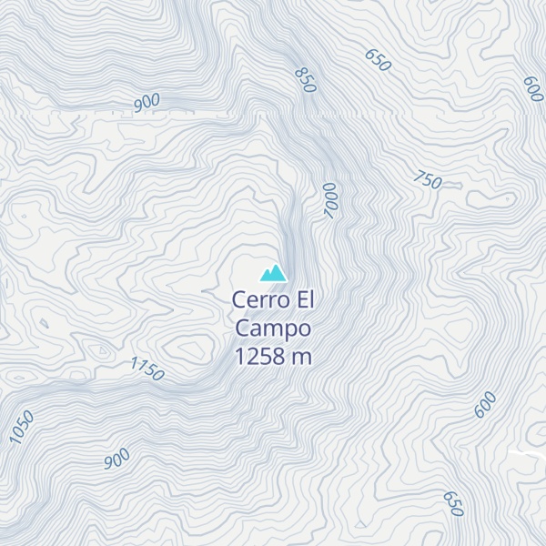 Map of Cerro El Campo