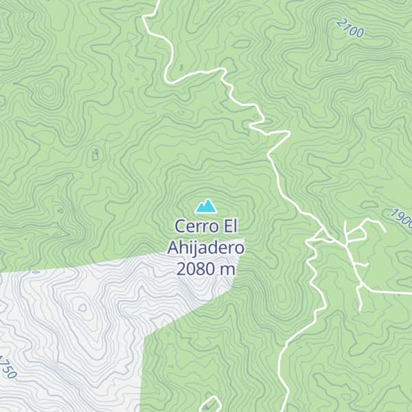 Map of Cerro El Ahijadero
