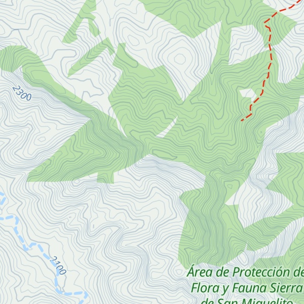 Map of Cerro El Potosí