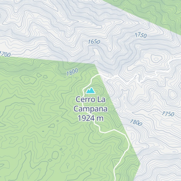 Map of Cerro La Campana