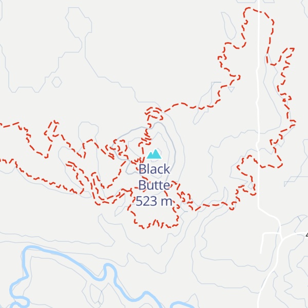 Map of Black Butte