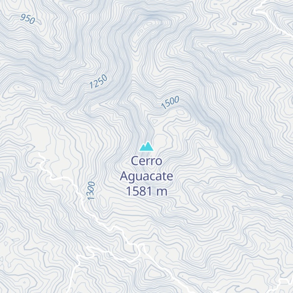 Map of Cerro Aguacate