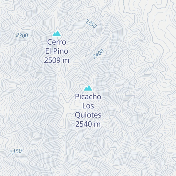 Map of Picacho Los Quiotes