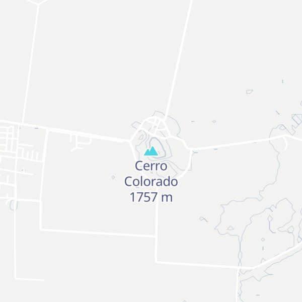 Map of Cerro Colorado