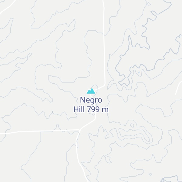 Map of Negro Hill