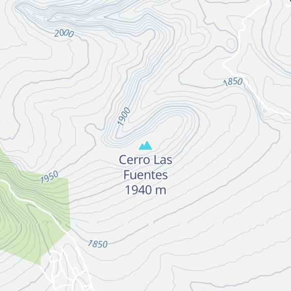 Map of Cerro Las Fuentes