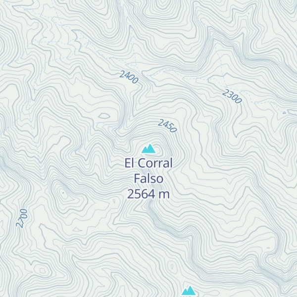 Map of El Corral Falso