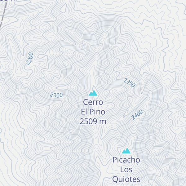 Map of Cerro El Pino