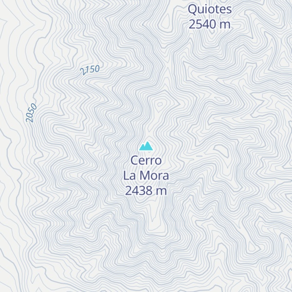 Map of Cerro La Mora