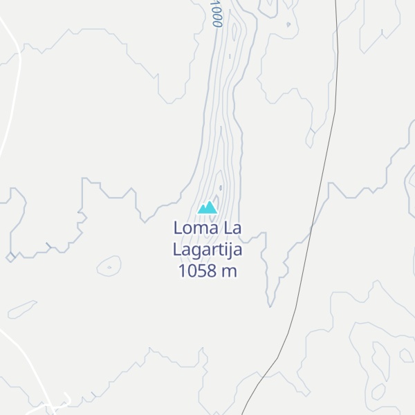 Map of Loma La Lagartija