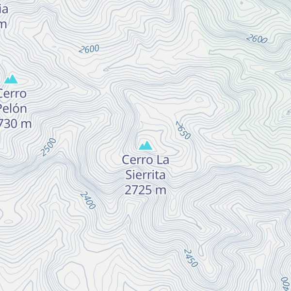Map of Cerro La Sierrita